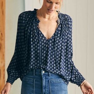 Faherty Emery Lotus Blouse